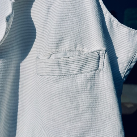 Antique 1800s Men's Vest w/ Patent Buckle White Cotton Size M - Picture 4 of 11